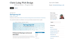Desktop Screenshot of chrislaing.co.uk